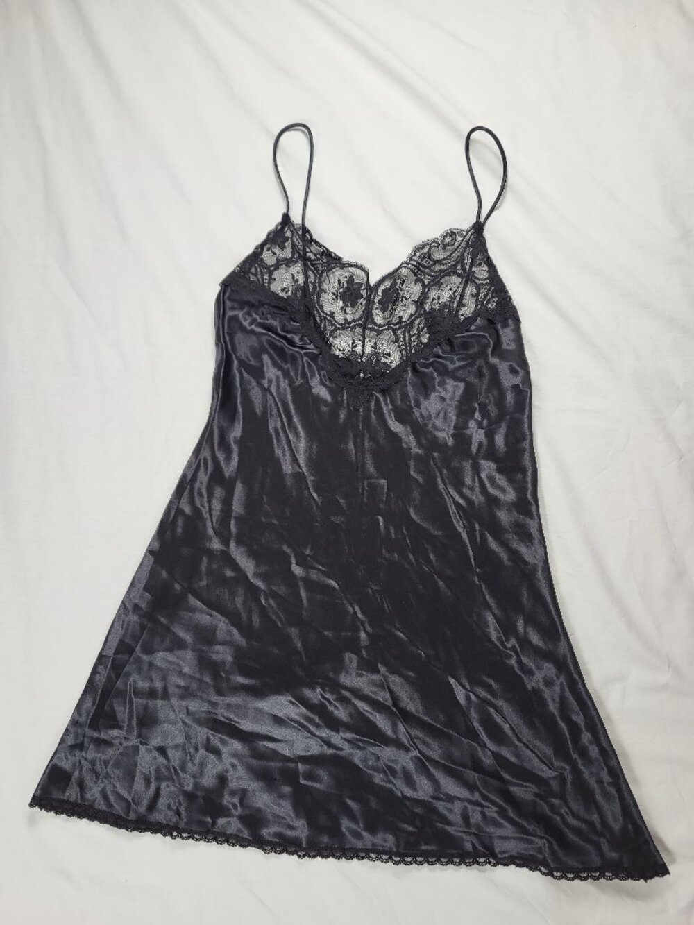 Dreamtime Nightgown Medium Black Lace Lingerie Sexy Coquette Negligée